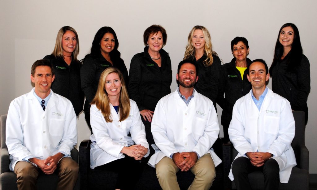 Group photo of the staff at Drum Hill Dental